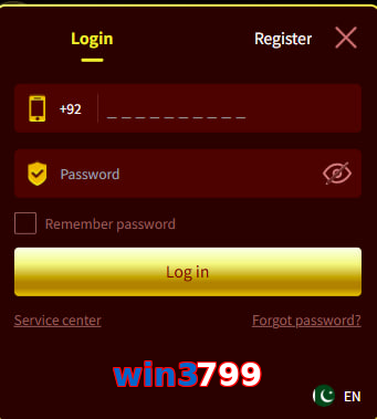 Win3799 login preview